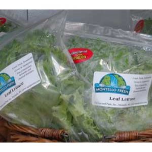 Lettuce Bag, Clear, Zip Top, Food-safe